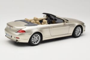 BMW 6 Series E64 Cabriolet Mineral Silver Metallic Kyosho 1:18 80430153437 Métal Moulé — image 4 sur 9