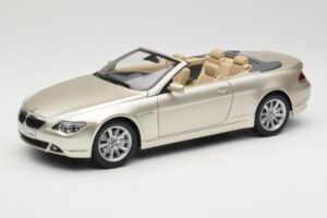 BMW 6 Series E64 Cabriolet Mineral Silver Metallic Kyosho 1:18 80430153437 Métal Moulé