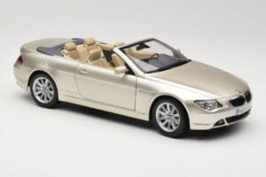 BMW 6 Series E64 Cabriolet Mineral Silver Metallic Kyosho 1:18 80430153437 Métal Moulé — image 7 sur 9
