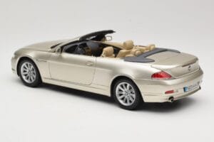 BMW 6 Series E64 Cabriolet Mineral Silver Metallic Kyosho 1:18 80430153437 Métal Moulé — image 8 sur 9