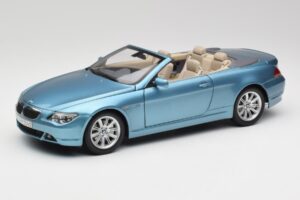 BMW 6 E64 Cabriolet Bleu Clair Kyosho 1:18 80430153440 Métal Moulé
