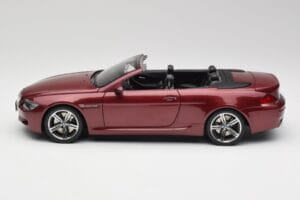 BMW M6 E64 Cabriolet Rouge Kyosho 1:18 80430417423 Métal Moulé — image 4 sur 8