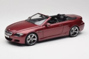 BMW M6 E64 Cabriolet Rouge Kyosho 1:18 80430417423 Métal Moulé