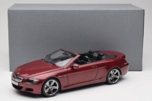 BMW M6 E64 Cabriolet Rouge Kyosho 1:18 80430417423 Métal Moulé — image 8 sur 8