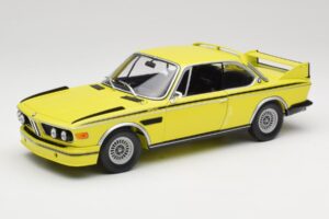 BMW 3.0 CSL E9 Jaune Minichamps 1:18 180029028 Métal Moulé