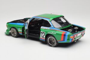 BMW 3.5 CSL E9 Gruppe 5 #12 H. Quester / G. Nilsson Zeltweg Winner 1976 Minichamps 1:18 180762012 Métal Moulé — image 5 sur 8