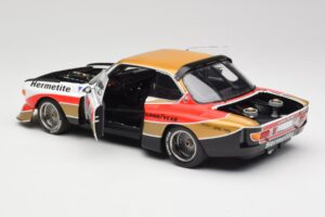 BMW 3.5 CSL E9 Gruppe 5 #4 J. Fitzpatrick / T. Walkinshaw Silverstone Winner 1976 Minichamps 1:18 180762004 Métal Moulé — image 5 sur 8