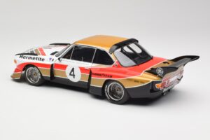 BMW 3.5 CSL E9 Gruppe 5 #4 J. Fitzpatrick / T. Walkinshaw Silverstone Winner 1976 Minichamps 1:18 180762004 Métal Moulé — image 7 sur 8