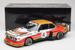 BMW 3.5 CSL E9 Gruppe 5 #4 J. Fitzpatrick / T. Walkinshaw Silverstone Winner 1976 Minichamps 1:18 180762004 Métal Moulé — image 8 sur 8