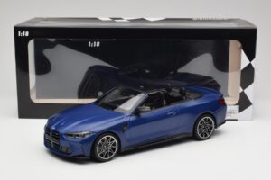 BMW M4 G82 Cabriolet Frozen Portimao Blue Minichamps 1:18 155021030 Métal Moulé — image 6 sur 6
