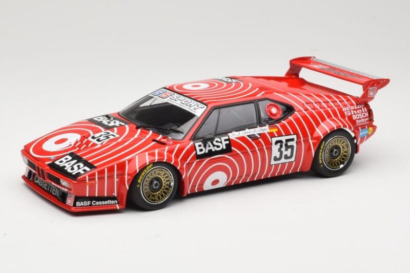 BMW M1 BASF GS Sport #35 H-J. Stuck / H. Heyer 6 Hours of Silverstone 1981 Minichamps 1:18 155812935 Métal Moulé
