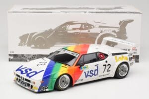 BMW M1 #72 BMW France Zol Auto B. Rousselot / J. Servanin 24 Hours of Le Mans 1981 Minichamps 1:18 180812972 Métal Moulé — image 2 sur 8