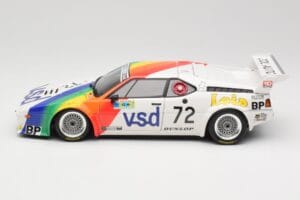 BMW M1 #72 BMW France Zol Auto B. Rousselot / J. Servanin 24 Hours of Le Mans 1981 Minichamps 1:18 180812972 Métal Moulé — image 4 sur 8
