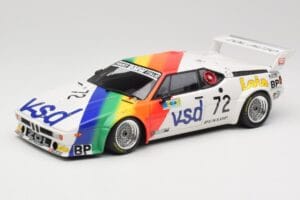 BMW M1 #72 BMW France Zol Auto B. Rousselot / J. Servanin 24 Hours of Le Mans 1981 Minichamps 1:18 180812972 Métal Moulé