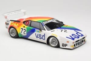BMW M1 #72 BMW France Zol Auto B. Rousselot / J. Servanin 24 Hours of Le Mans 1981 Minichamps 1:18 180812972 Métal Moulé — image 6 sur 8