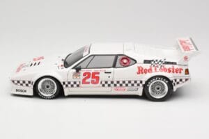 BMW M1 #25 Red Lobster D. Cowart / K. Miller LA Times GP Riverside 1981 Minichamps 1:18 180812925 Métal Moulé — image 4 sur 8