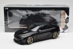 BMW M2 CS F87 Noir Métallisé Avec Jantes Dorées Minichamps 1:18 155021021 Métal Moulé — image 6 sur 6