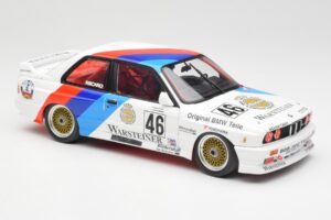 BMW M3 E30 #46 R. Ravaglia / E. Pirro WTCC Calder Park 1987 Minichamps 1:18 180872046-O Métal Moulé — image 6 sur 8
