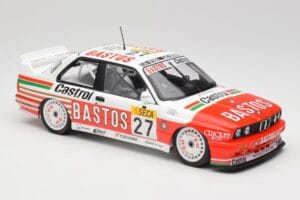 BMW M3 E30 #27 Bigazzi Team S. Soper / A. Hahne 4th Place 24 Hours of Spa 1990 Minichamps 1:18 155902027 Métal Moulé — image 4 sur 6