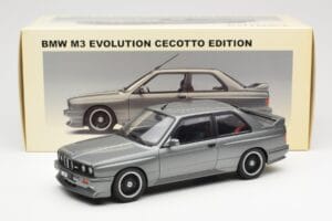 BMW M3 E30 Sport Evolution Cecotto Gris AUTOart 1:18 70567 Métal Moulé — image 8 sur 8