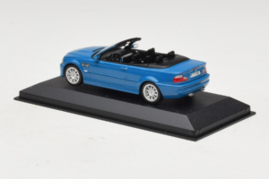 BMW M3 E46 Cabriolet Bleu Minichamps 1:43 BMW015 Métal Moulé — image 3 sur 4
