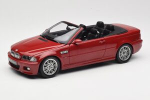 BMW M3 E46 Cabriolet Rouge Kyosho 1:18 08505R Métal Moulé