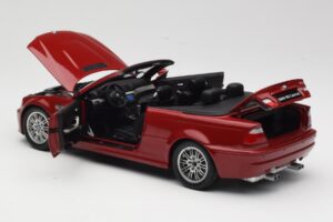 BMW M3 E46 Cabriolet Rouge Kyosho 1:18 08505R Métal Moulé — image 5 sur 8