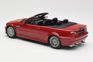BMW M3 E46 Cabriolet Rouge Kyosho 1:18 08505R Métal Moulé — image 7 sur 8
