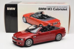 BMW M3 E46 Cabriolet Rouge Kyosho 1:18 08505R Métal Moulé — image 8 sur 8