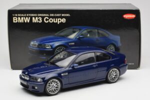 BMW M3 E46 Bleu Kyosho 1:18 08503BL Métal Moulé — image 8 sur 8