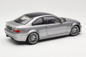 BMW M3 E46 CSL Argent Kyosho 1:18 08506S Métal Moulé — image 3 sur 8