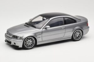 BMW M3 E46 CSL Argent Kyosho 1:18 08506S Métal Moulé