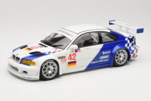 BMW M3 E46 GTR #42 J. Muller / J.J. Lehto ALMS 2001 Minichamps 1:18 80430139183 Métal Moulé