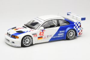 BMW M3 E46 GTR #42 J. Lehto / P. Ekblom ALMS 2001 Minichamps 1:18 100012142 Métal Moulé