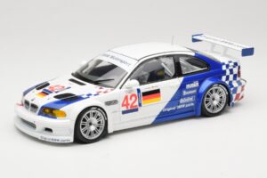 BMW M3 E46 GTR #42 J. Lehto / J. Muller ELMS 2001 Minichamps 1:18 100012192 Métal Moulé