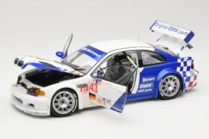 BMW M3 E46 GTR #43 D. Muller ALMS 2001 Minichamps 1:18 100012143 Métal Moulé — image 2 sur 8