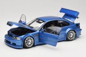 BMW M3 E46 GTR Street Bleu Minichamps 1:18 80430302540 Métal Moulé — image 2 sur 8