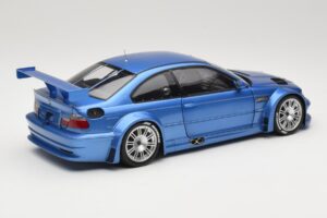 BMW M3 E46 GTR Street Bleu Minichamps 1:18 80430302540 Métal Moulé — image 3 sur 8