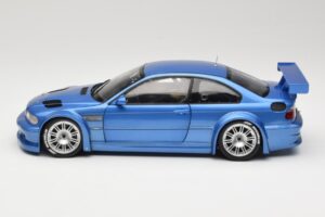 BMW M3 E46 GTR Street Bleu Minichamps 1:18 80430302540 Métal Moulé — image 4 sur 8