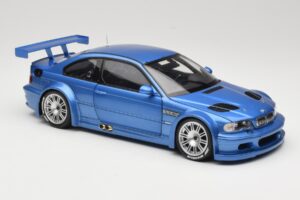 BMW M3 E46 GTR Street Bleu Minichamps 1:18 80430302540 Métal Moulé — image 6 sur 8
