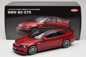 BMW M3 E46 GTR Street Rouge Kyosho 1:18 08507R Métal Moulé — image 8 sur 8
