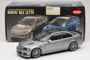 BMW M3 E46 GTR Street Gris Argenté Kyosho 1:18 08507S Métal Moulé — image 8 sur 8