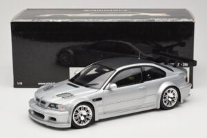 BMW M3 E46 GTR Street Argent With Carbon Roof Minichamps 1:18 100012102 Métal Moulé — image 8 sur 8