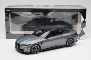 BMW M4 G82 Cabriolet Grey Metallic Minichamps 1:18 155021034 Métal Moulé — image 6 sur 6