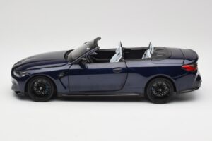 BMW M4 G82 Cabriolet Bleu Métallisé Minichamps 1:18 110021031 Métal Moulé — image 4 sur 8