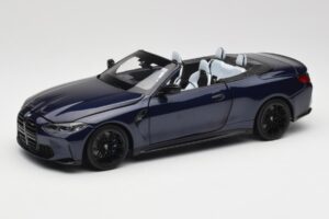 BMW M4 G82 Cabriolet Bleu Métallisé Minichamps 1:18 110021031 Métal Moulé