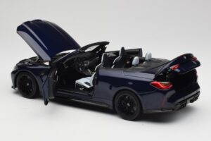 BMW M4 G82 Cabriolet Bleu Métallisé Minichamps 1:18 110021031 Métal Moulé — image 5 sur 8