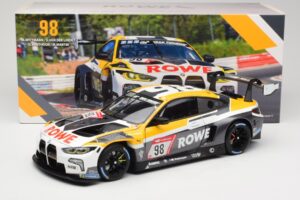 BMW M4 GT3 #98 M. Wittmann / S. van der Linde Rowe Racing ADAC 24h Nurburgring 2023 Minichamps 1:18 113232098 Métal Moulé — image 8 sur 8