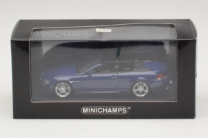 BMW M6 E64 Cabriolet Blue Metallic Minichamps 1:43 BMW017 Métal Moulé — image 4 sur 4