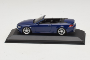 BMW M6 E64 Cabriolet Blue Metallic Minichamps 1:43 BMW017 Métal Moulé